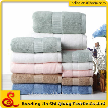 Wholesale 100% cotton cheap jacquard custom logo Promotional towel bath towel hand towel set